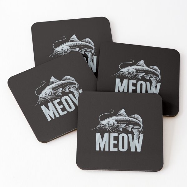 Item preview, catfish meow for catfish fishing, fishing fisherman designed and sold by RatCurry.