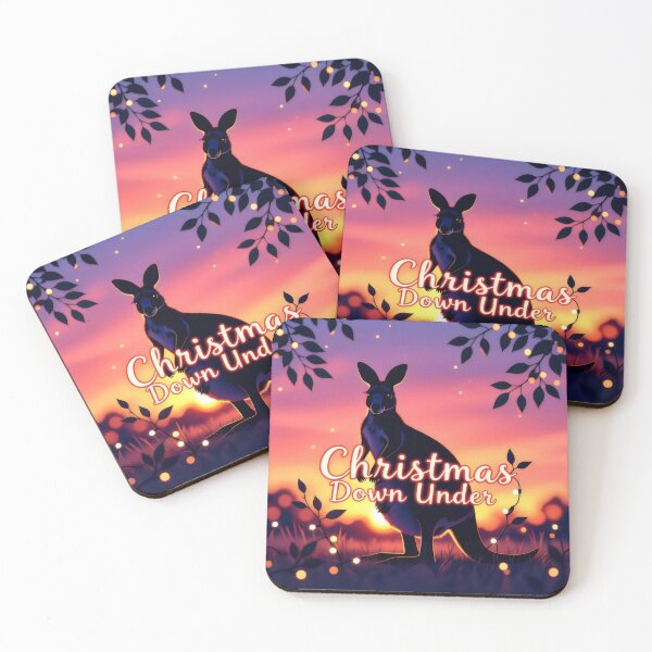 Item preview, Australian Christmas Kangaroo ?? Vibrant Sunset  designed and sold by CrystalCove11.