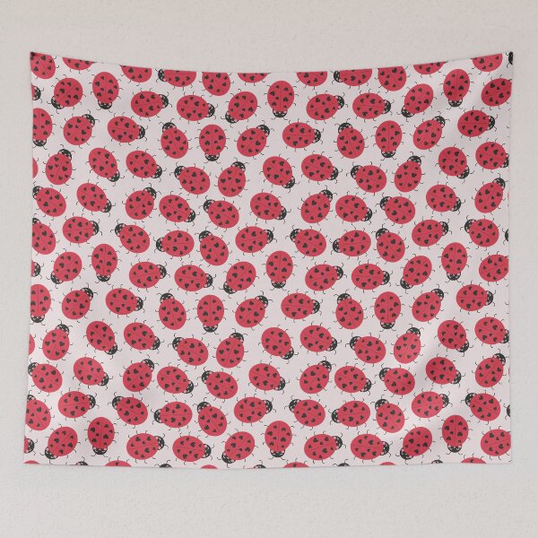 Item preview, cute ladybird with heart spots pattern designed and sold by winterpumpkin.