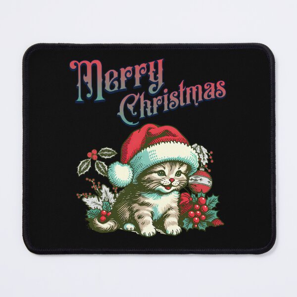 Artikelvorschau, Merry Christmas süße Katze entworfen und verkauft von ReneMM.