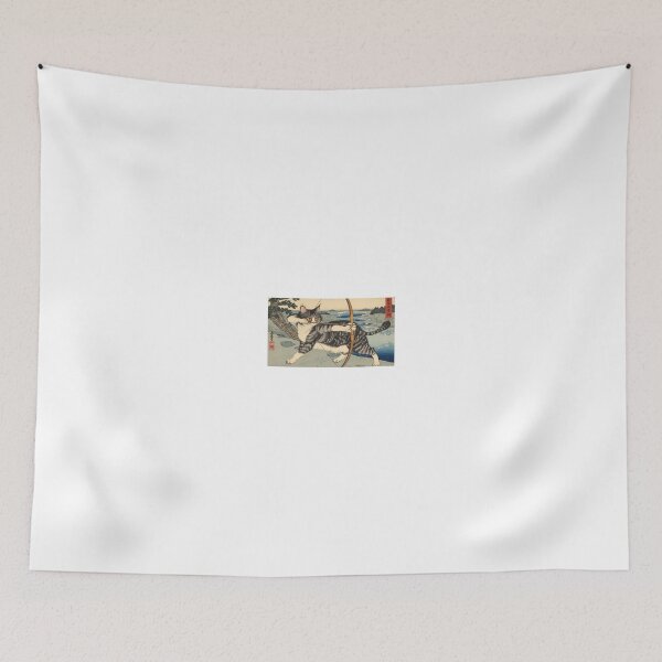 Item preview, “Ukiyo Archer Cat – Edo Style Samurai Archer” designed and sold by ZenPop Art.