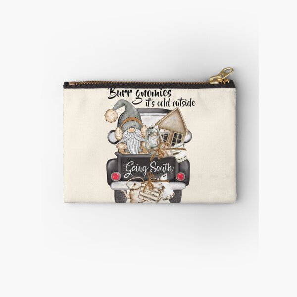 Item preview, Burr Gnomies Graphic Apparel & Home Decor – “It’s Cold Outside, Going South” Winter Humor Design designed and sold by Compass and a Camera.