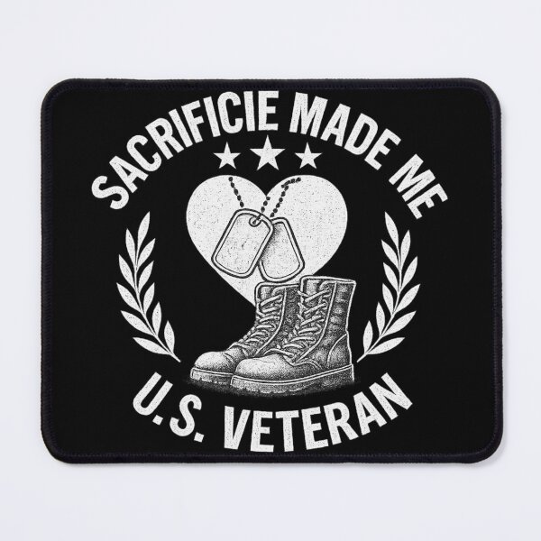 Item preview, U.S. Veteran Tribute Emblem | Sacrifice Made Me | Boots & Dog Tags Patriotic Design designed and sold by BiomortoArts.