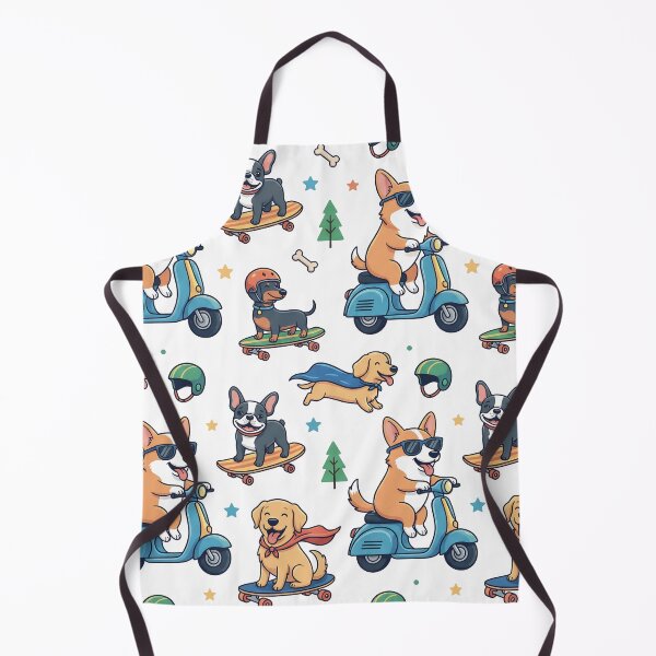 Item preview, Cool Dogs on Wheels – Cute Scooter & Skateboard Dog Pattern designed and sold by arnalogard.