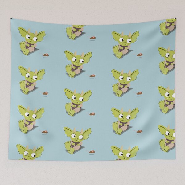 Item preview, Cute Green Goblin and Mouse – Whimsical Fantasy Creature Art | Playful Storybook Illustration designed and sold by Jemma Jamie Skidmore.
