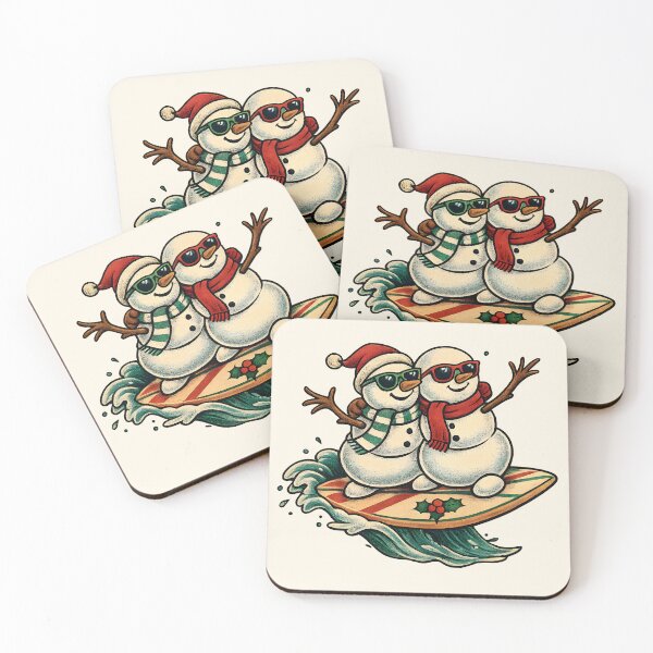 Item preview, Double Trouble Frost Riders – Surfing Snow Couple designed and sold by Tattee.