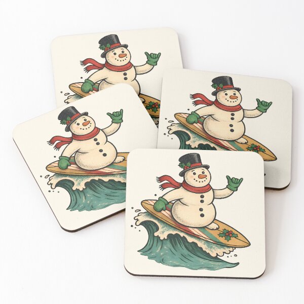 Item preview, Holiday Shredder – Snowman Surfer designed and sold by Tattee.