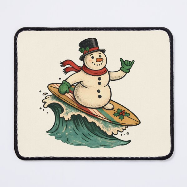 Item preview, Holiday Shredder – Snowman Surfer designed and sold by Tattee.