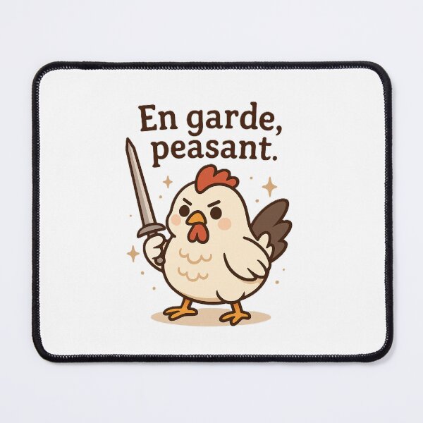 Item preview, En Garde chicken designed and sold by The Cozy Cauldron.