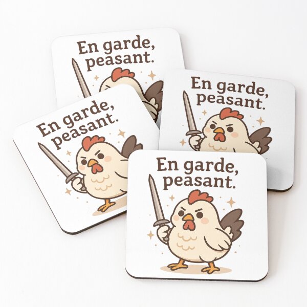 Item preview, En Garde chicken designed and sold by The Cozy Cauldron.
