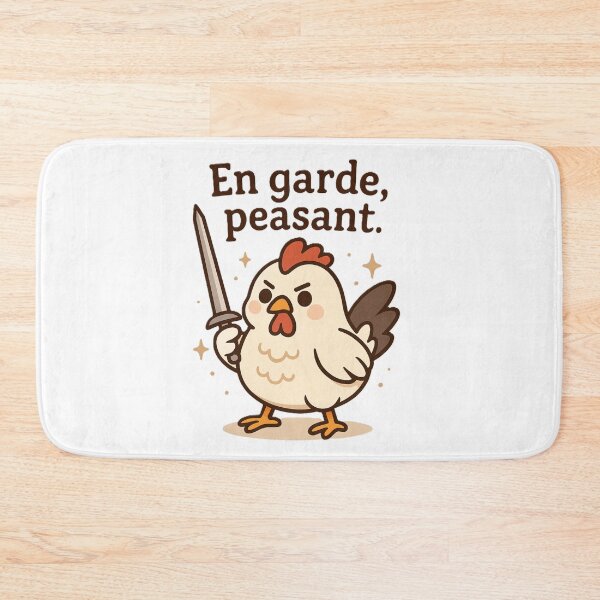 Item preview, En Garde chicken designed and sold by The Cozy Cauldron.