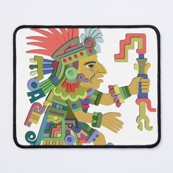 Item preview, Stylized Aztec Warrior: Heroic Figure from Ancient Codex designed and sold by Keltoi-art.