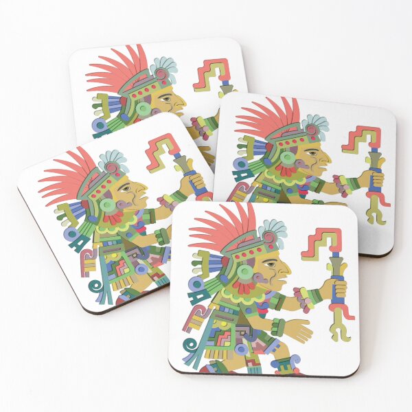 Item preview, Stylized Aztec Warrior: Heroic Figure from Ancient Codex designed and sold by Keltoi-art.