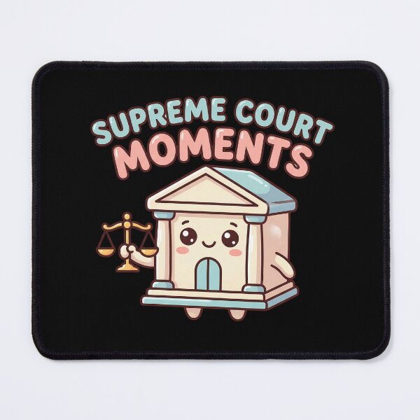 Item preview, Cute Supreme Court Sticker – Kawaii Courthouse with Justice Scale designed and sold by Vrixat.