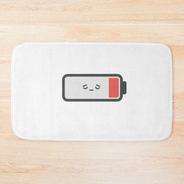 Item preview, Low social battery – Exhausted cartoon face designed and sold by Serge-Design.