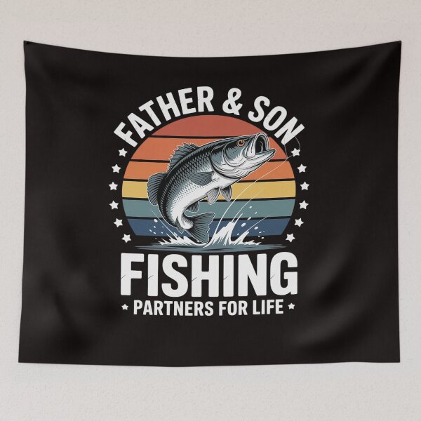 Item preview, Father Son Matching Fishing Bass Fish Dad designed and sold by LapFemile.