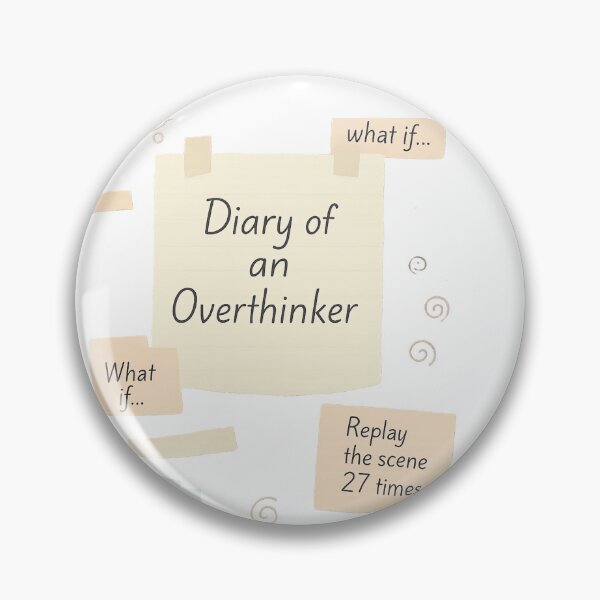 Item preview, Diary of an Overthinker – Pastel Scrapbook Collage designed and sold by Serge-Design.
