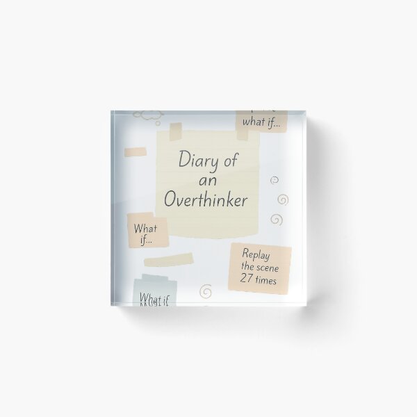 Item preview, Diary of an Overthinker – Pastel Scrapbook Collage designed and sold by Serge-Design.
