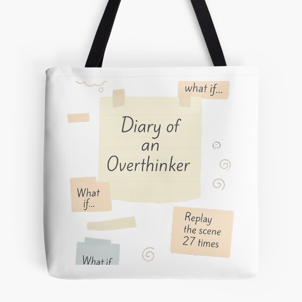 Item preview, Diary of an Overthinker – Pastel Scrapbook Collage designed and sold by Serge-Design.