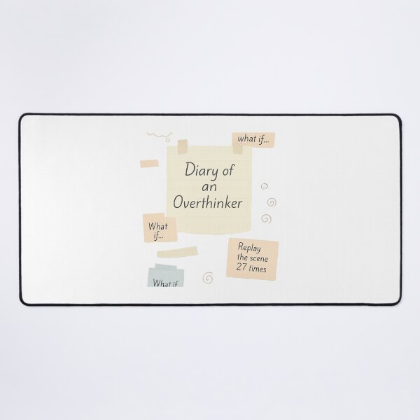 Item preview, Diary of an Overthinker – Pastel Scrapbook Collage designed and sold by Serge-Design.