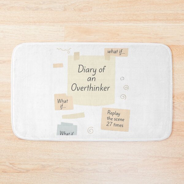 Item preview, Diary of an Overthinker – Pastel Scrapbook Collage designed and sold by Serge-Design.