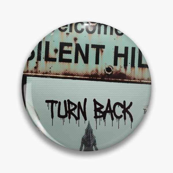 Item preview, Welcome to Silent Hill Turn Back Foggy Town Sign Horror Print T-Shirt and other designed and sold by Senpaiwaves.