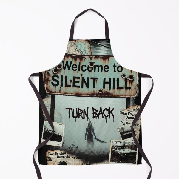 Item preview, Welcome to Silent Hill Turn Back Foggy Town Sign Horror Print T-Shirt and other designed and sold by Senpaiwaves.