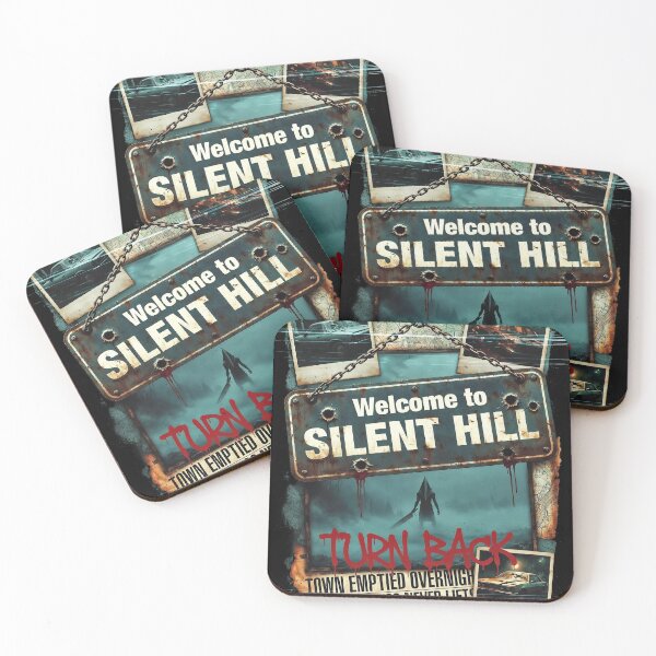 Item preview, Welcome to Silent Hill Turn Back Foggy Town Sign Horror Print Pyramid HeadT-Shirt  designed and sold by Senpaiwaves.