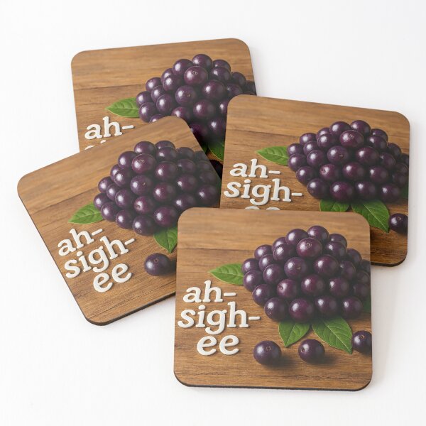 Item preview, Açaí Berries – “How to Pronounce Açaí: ah-sigh-ee” Funny Language Tip designed and sold by EmeraldeaArt.