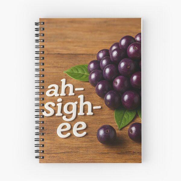 Item preview, Açaí Berries – “How to Pronounce Açaí: ah-sigh-ee” Funny Language Tip designed and sold by EmeraldeaArt.