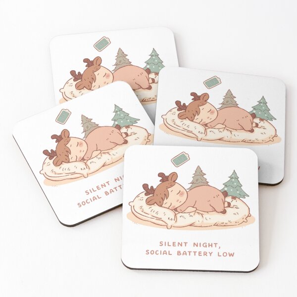 Item preview, Silent Night Social Battery Low – Funny Introvert Christmas designed and sold by VandJStore.