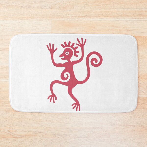 Item preview, Red Glyphic Monkey: Mesoamerican Tribal Symbol designed and sold by Keltoi-art.