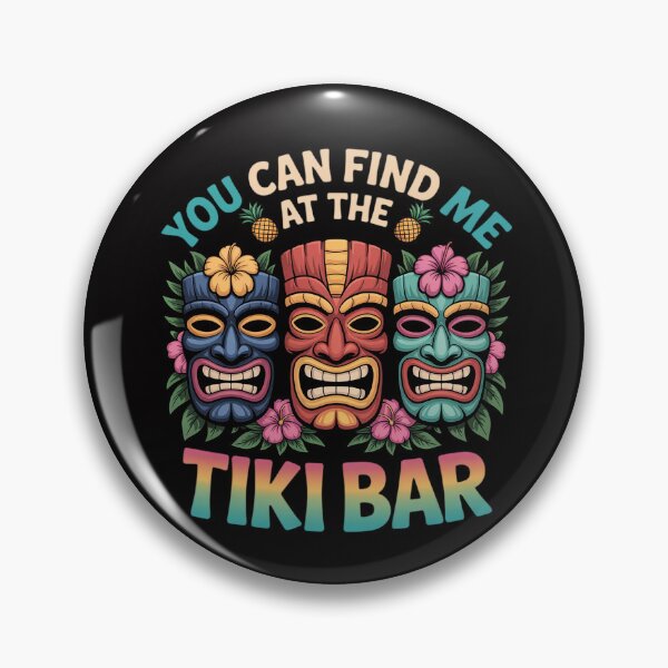 Item preview, You Can Find Me At The Tiki Bar Hawaiian Luau Tiki designed and sold by MuteElevent.