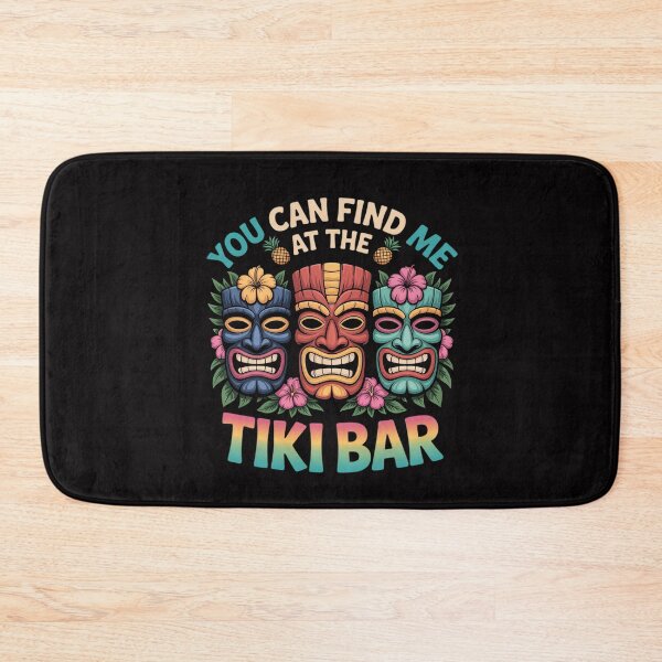 Item preview, You Can Find Me At The Tiki Bar Hawaiian Luau Tiki designed and sold by MuteElevent.