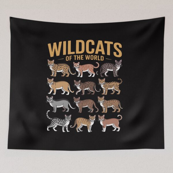 Item preview, Wild Cats Animals of the World Educational Wild Animal Lover designed and sold by CareTopping.