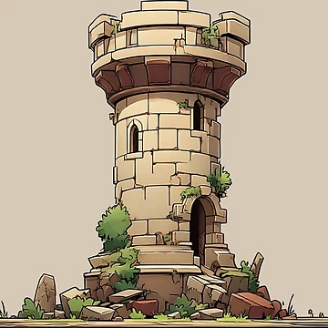 Artwork thumbnail, The Fallen Watchtower by 8BitThreadworks
