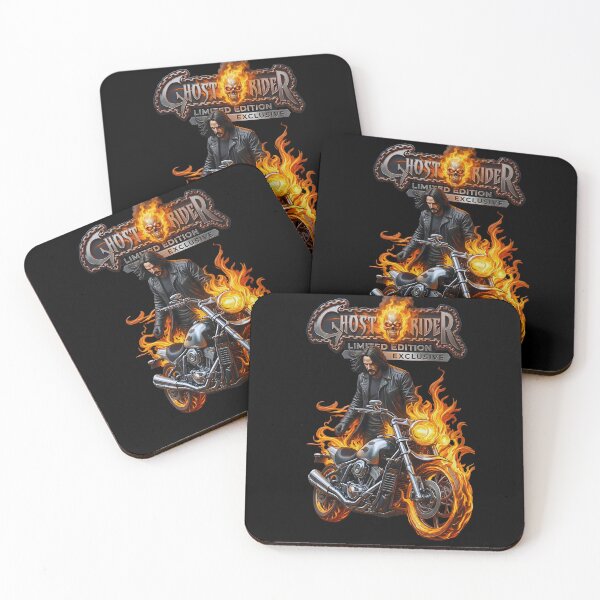 Item preview, Inferno Biker Hero - Limited Edition Exclusive Fire Motorcycle Rider designed and sold by Artistic canvas store.