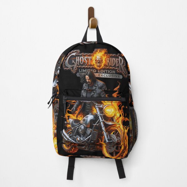 Item preview, Inferno Biker Hero - Limited Edition Exclusive Fire Motorcycle Rider designed and sold by Artistic canvas store.