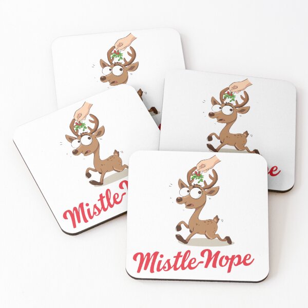 Item preview, Mistle-Nope Shirt – Funny Reindeer Anti-Mistletoe Christmas designed and sold by VandJStore.