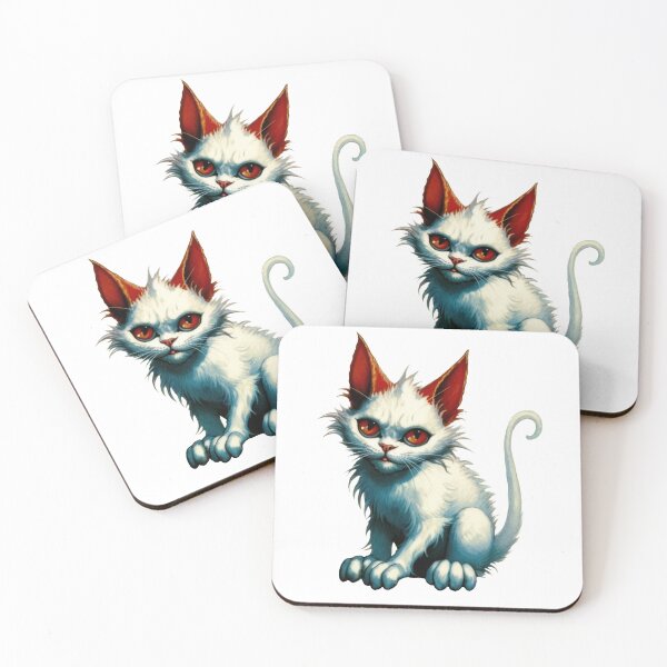 Item preview, Scary White Kitten designed and sold by CircaSassy.