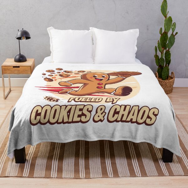 Item preview, Fueled by Cookies & Chaos – Funny Gingerbread Christmas Design designed and sold by VandJStore.