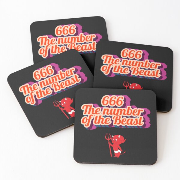 Item preview, 666 The Number of the Beast Retro Art | Cute Devil Dark Humor designed and sold by Thorn & Ember.