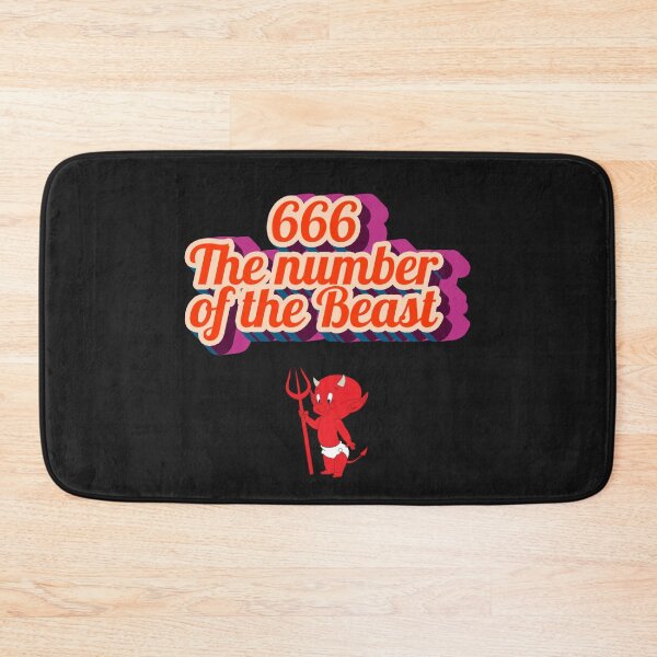Item preview, 666 The Number of the Beast Retro Art | Cute Devil Dark Humor designed and sold by Thorn & Ember.