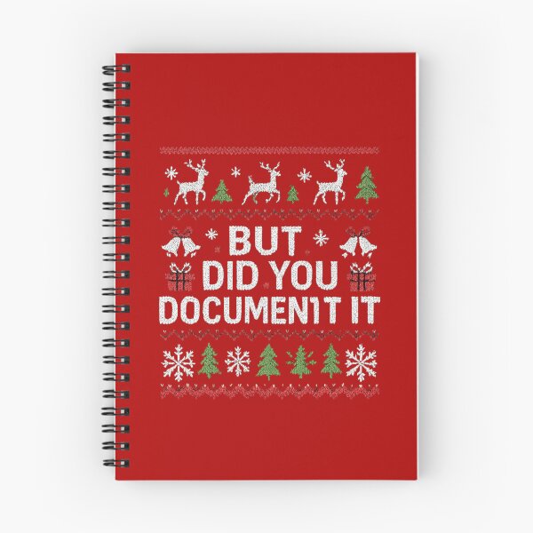 Item preview, But Did You Document Funny Christmas Documentation Joke Ugly Sweater Style T-Shirt designed and sold by Omarmadani.
