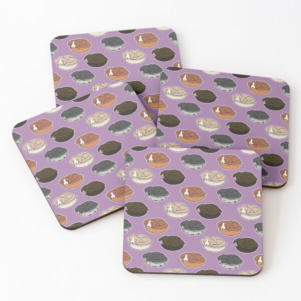 Item preview, PURPLE Macaron Puppies Collection designed and sold by thefloralpeach-art.