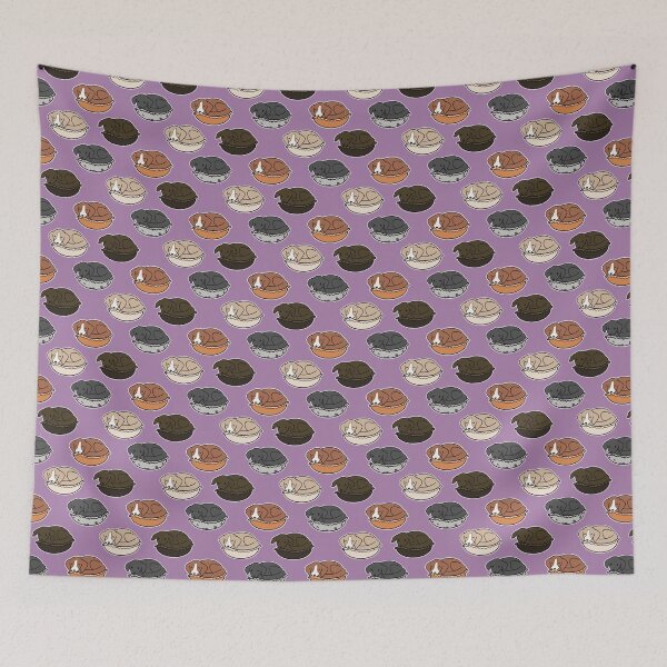 Item preview, PURPLE Macaron Puppies Collection designed and sold by thefloralpeach-art.