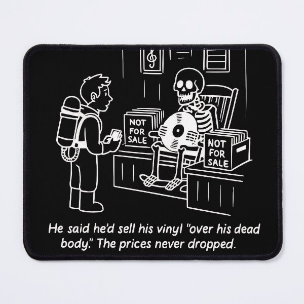 Item preview, Vinyl Collector Skeleton – “Over My Dead Body” designed and sold by Goomez Art.