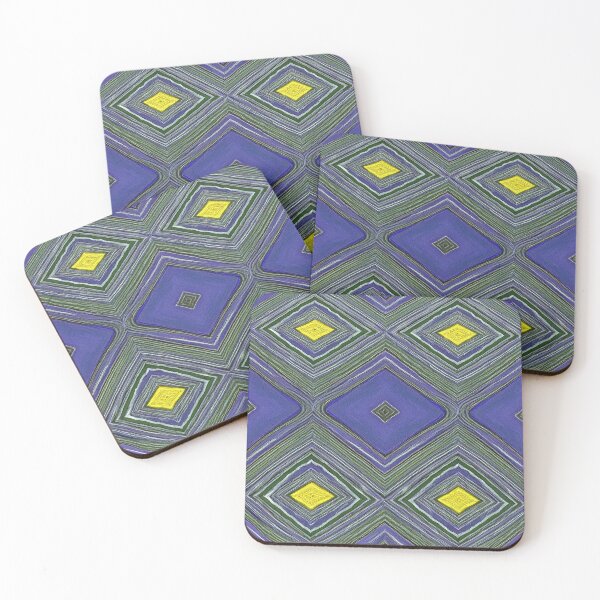 Item preview, Marquise Pattern in Purple, Green, and Yellow designed and sold by DigitalGemArt.