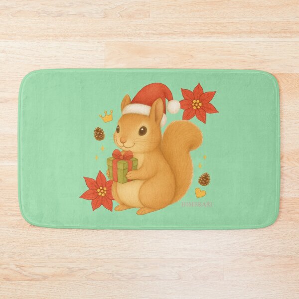 Item preview, Christmas Squirrel - Solid Mint designed and sold by HIMEKARI.