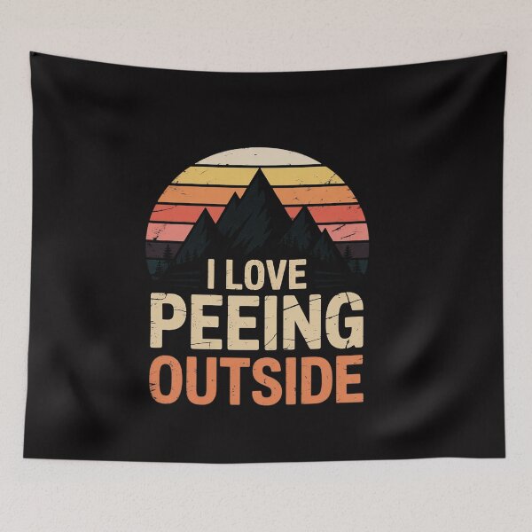 Item preview, Womens I Love Peeing Outside Pee Hiking Walking in Nature designed and sold by ConceptThena.